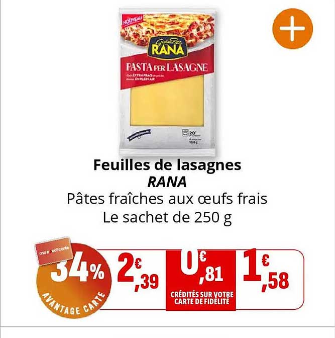 Feuilles de lasagnes RANA
