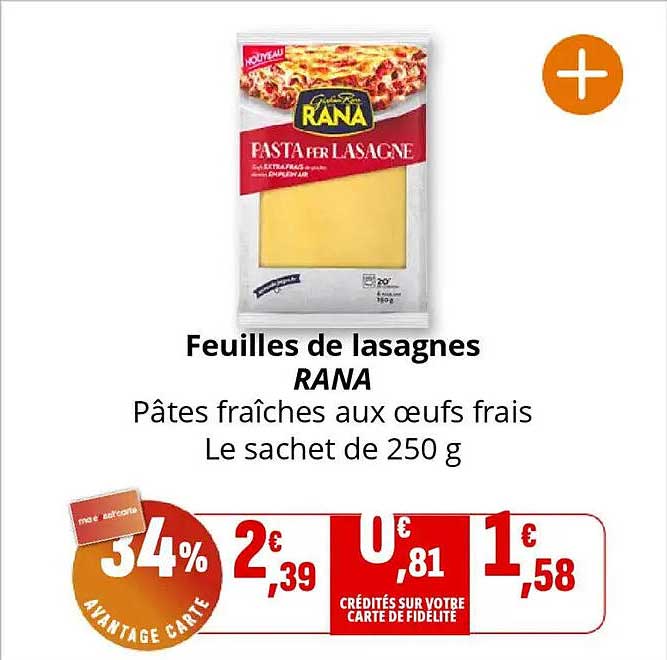 Feuilles de lasagnes RANA
