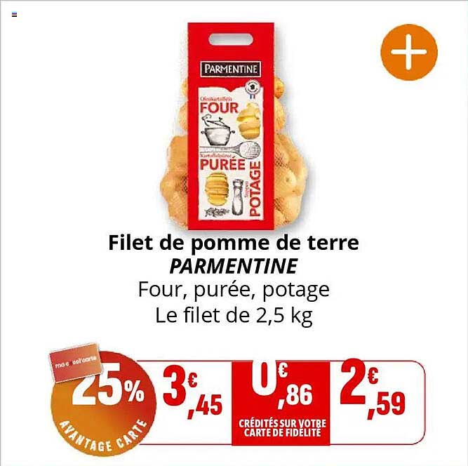 Filet de pomme de terre PARMENTINE