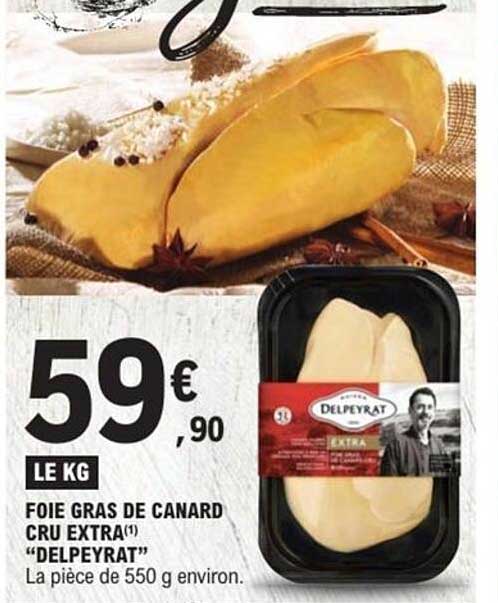 Foie gras de canard cru extra" DELPEYRAT