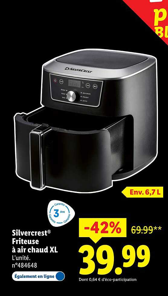 Friteuse à air chaud XL Silvercrest®