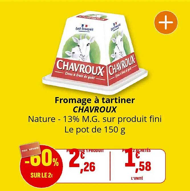 Fromage à tartiner CHAVROUX