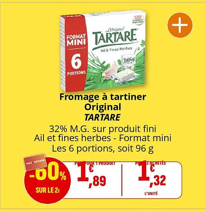 Fromage à tartiner Original TARTARE