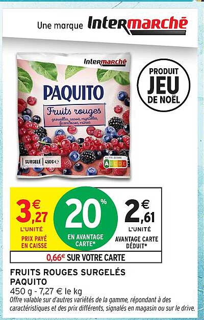 Fruits Rouges Surgelés Paquito