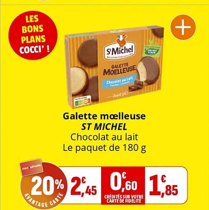 Galette moëlleuse ST MICHEL Chocolat au lait