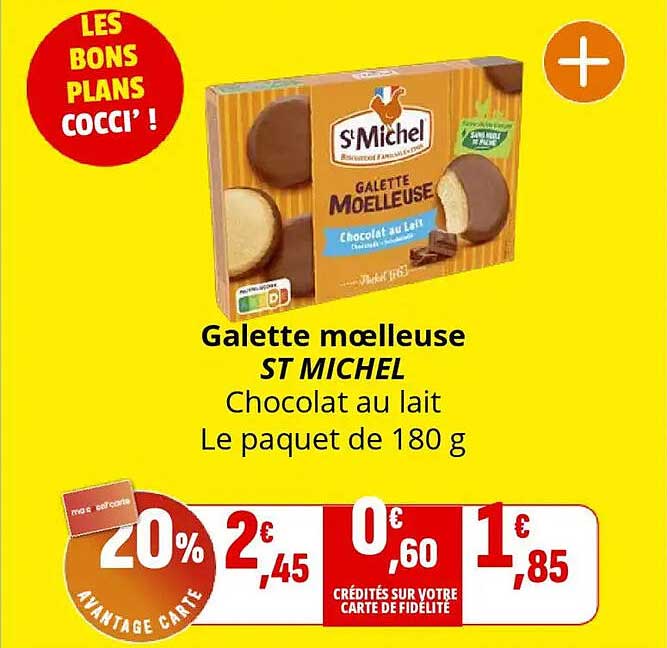 Galette moëlleuse ST MICHEL Chocolat au lait