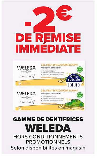 GAMME DE DENTIFRICES WELEDA