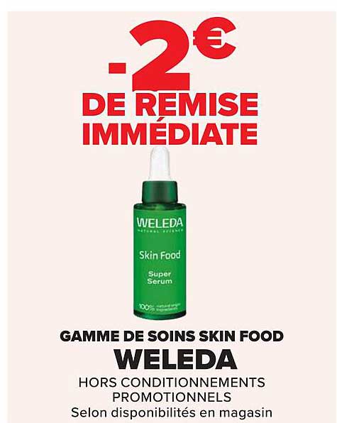 GAMME DE SOINS SKIN FOOD WELEDA