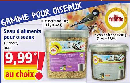 GAMME POUR OISEAUX