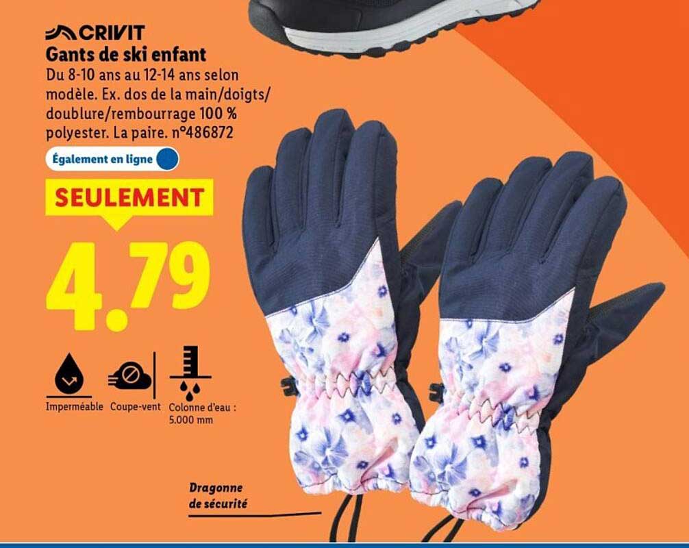 Gants de ski enfant