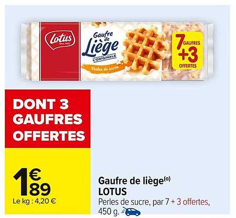 Gaufre de Liège - Lotus