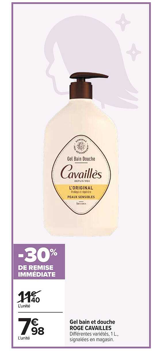 Gel bain et douche ROUGE CAVAILLES