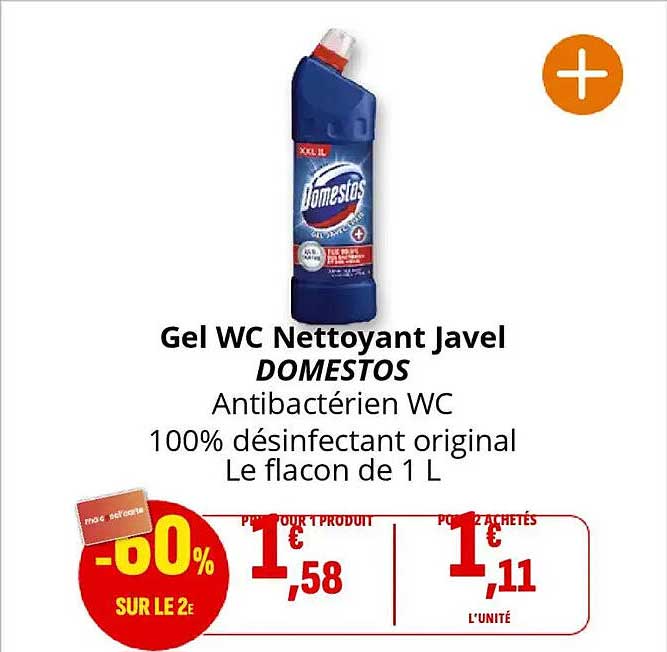 Gel WC Nettoyant Javel DOMESTOS