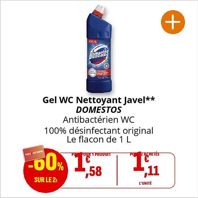 Gel WC Nettoyant Javel** DOMESTOS