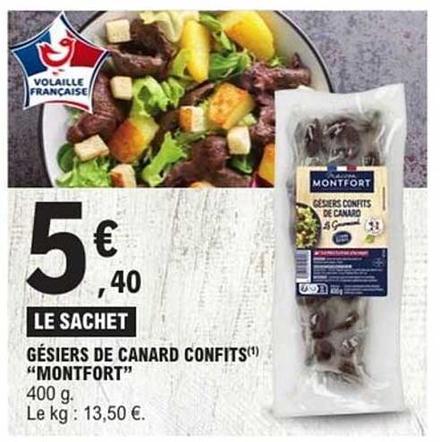 GÉSIRS DE CANARD CONFITS "MONTFORT"