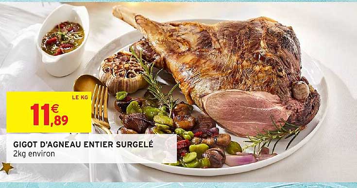 GIGOT D'AGNEAU ENTIERSURGELÉ
