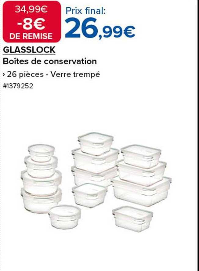 GLASSLOCK Boîtes de conservation