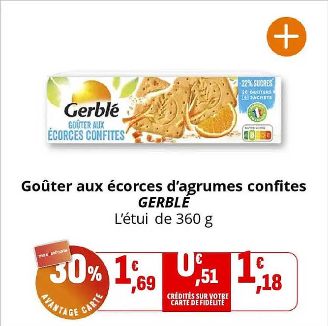 Goûter aux écorces d'agrumes confites GERBLE