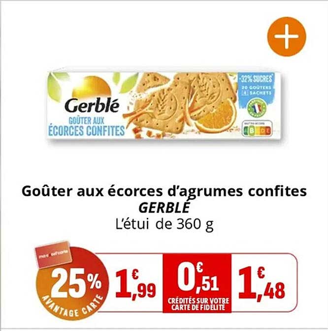 Goûter aux écorces d’agrumes confites GERBLÉ