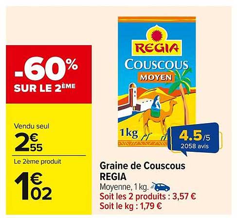 Graine de Couscous REGIA