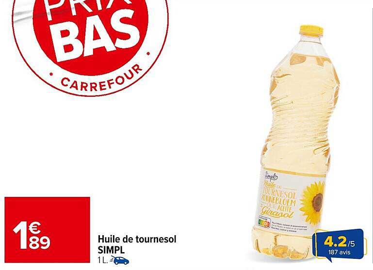 Huile de tournesol SIMPL