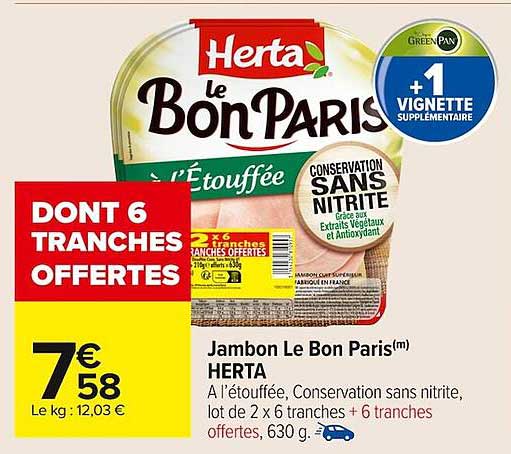 Jambon Le Bon Paris(m) HERTA