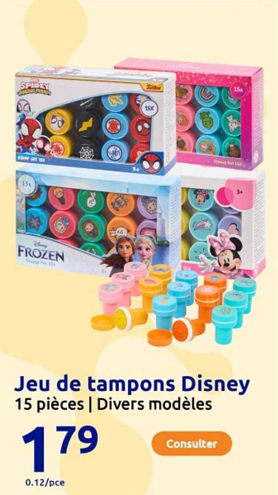 Jeu de tampons Disney