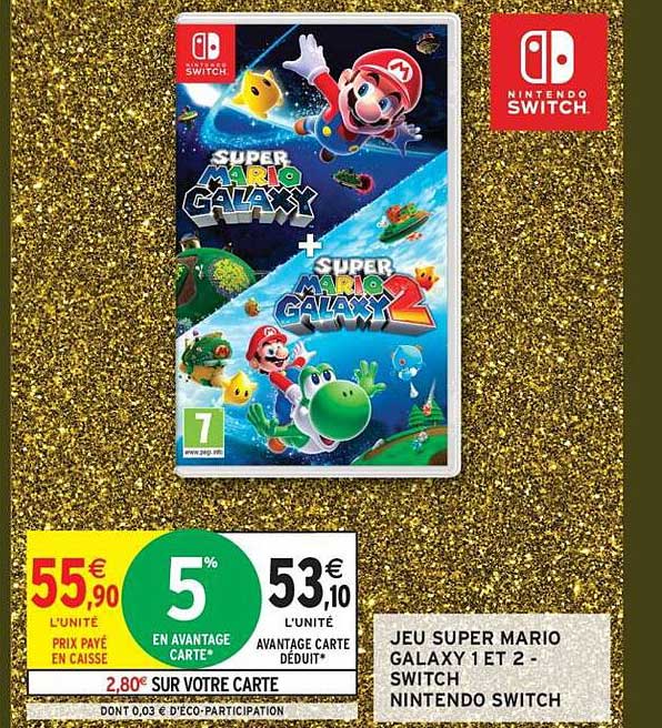 JEU SUPER MARIO GALAXY 1 ET 2 - SWITCH NINTENDO SWITCH