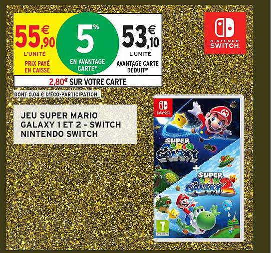 JEU SUPER MARIO GALAXY 1 ET 2 - SWITCH NINTENDO SWITCH