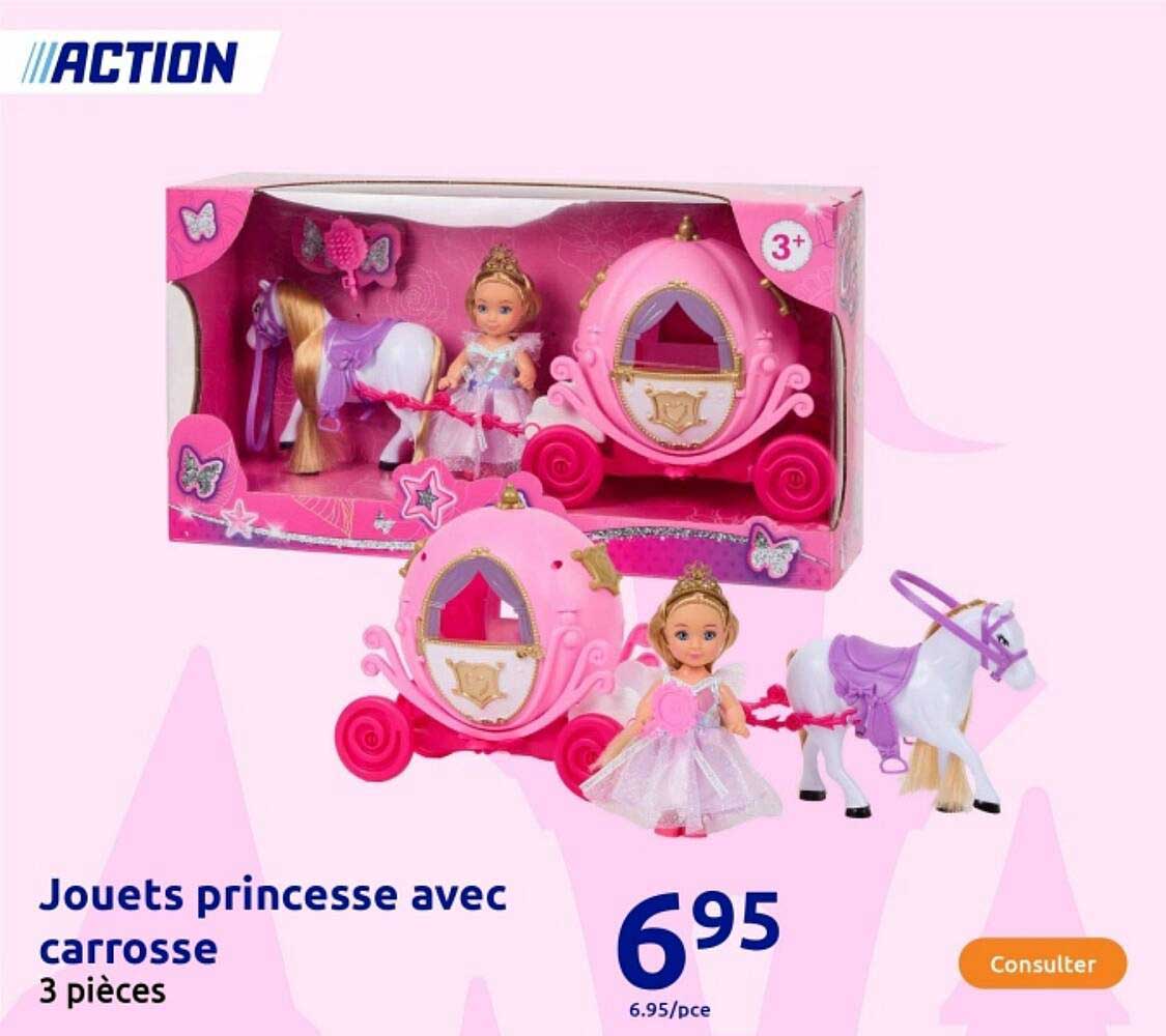 Jouets princesse avec carrosse