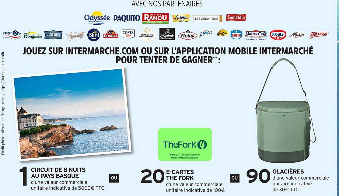 Jouez sur Intermarché.com ou sur l’application mobile Intermarché pour tenter de gagner