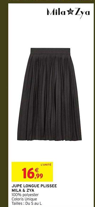 JUPE LONGUE PLISSEE MILA & ZYA