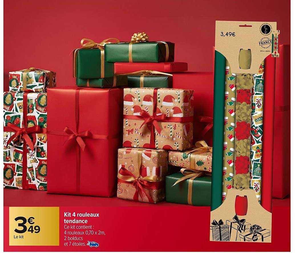 Kit 4 rouleaux tendance