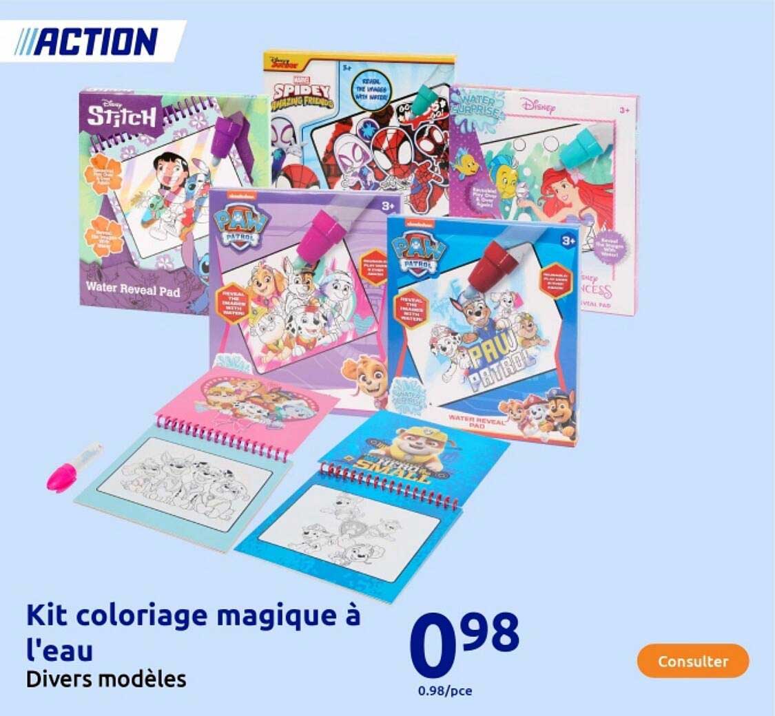 Kit coloriage magique à l'eau