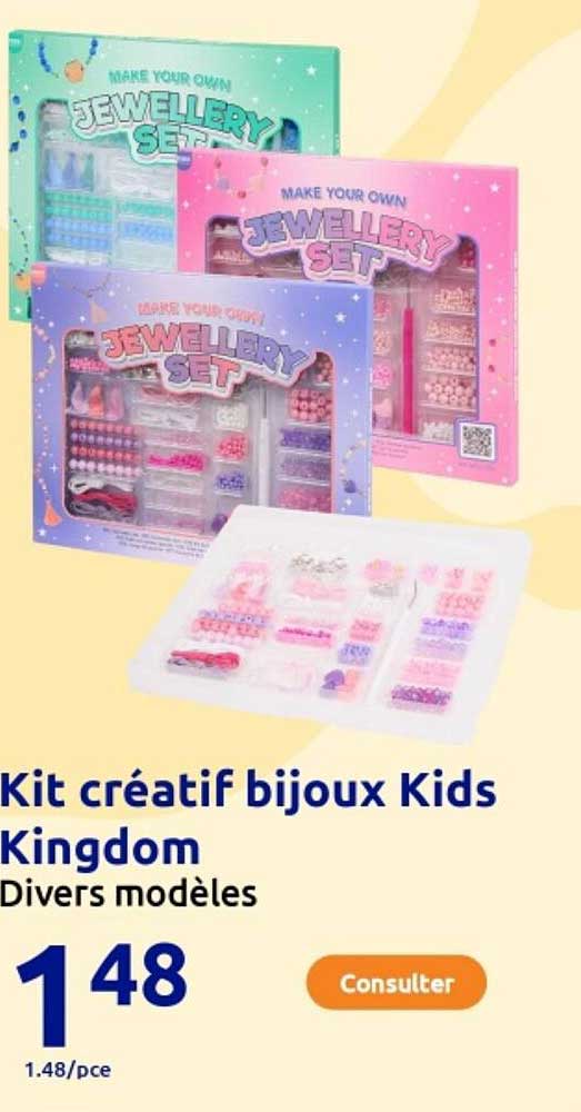 Kit créatif bijoux Kids Kingdom