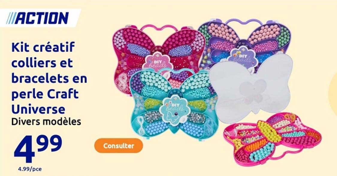 Kit créatif colliers et bracelets en perle Craft Universe