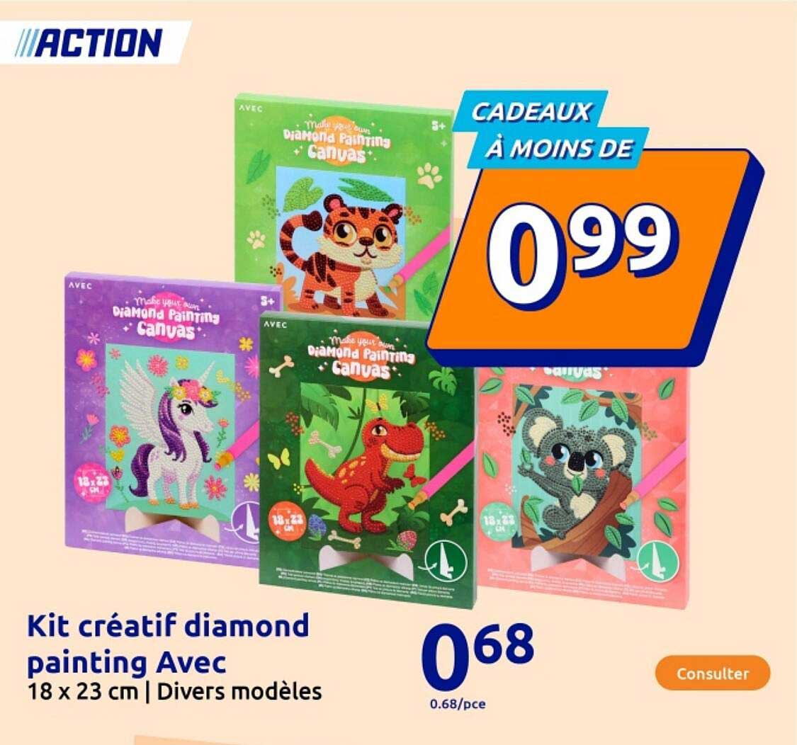 Kit créatif diamond painting Avec