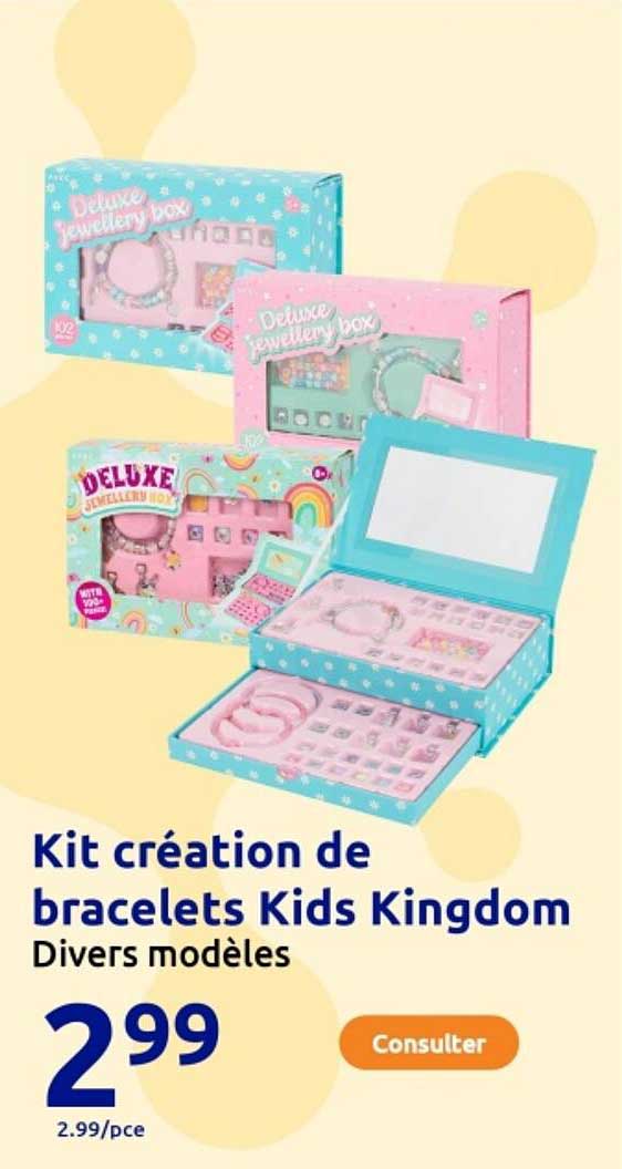 Kit création de bracelets Kids Kingdom