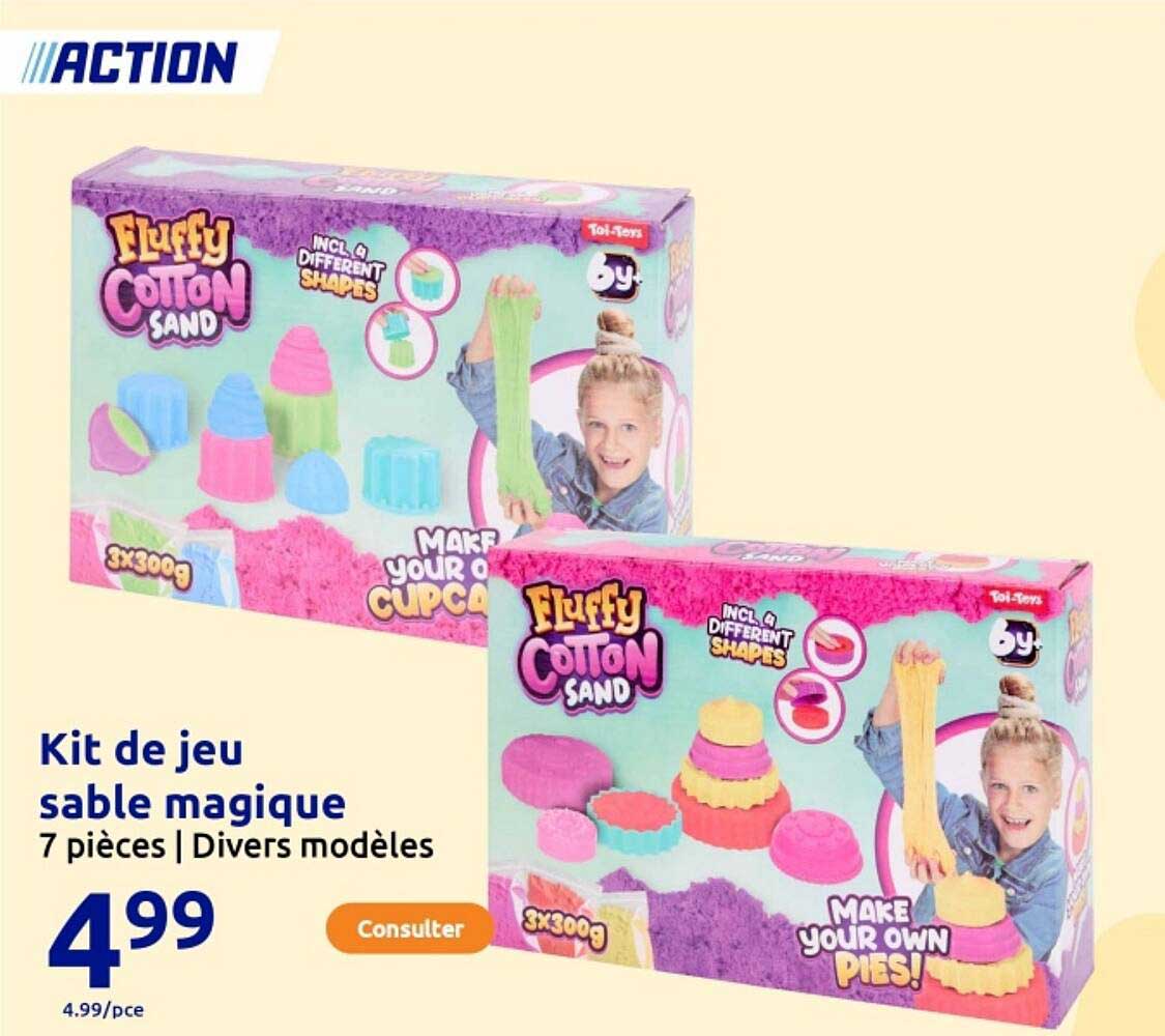 Kit de jeu sable magique