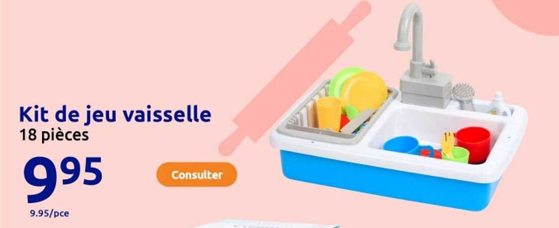 Kit de jeu vaisselle 18 pièces