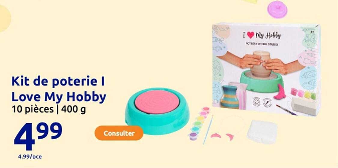 Kit de poterie I Love My Hobby