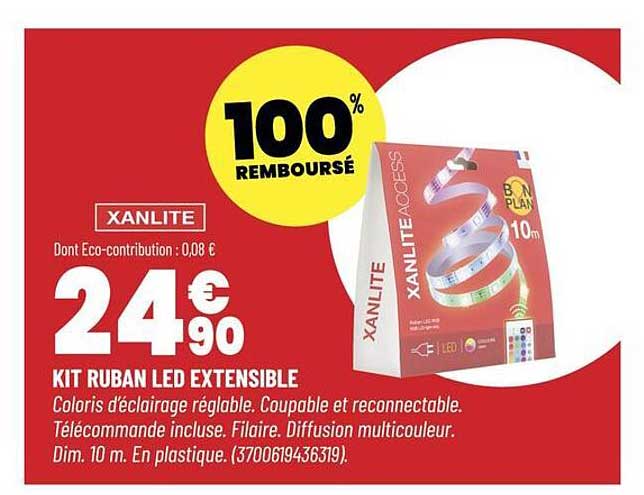 KIT RUBAN LED EXTENSIBLE