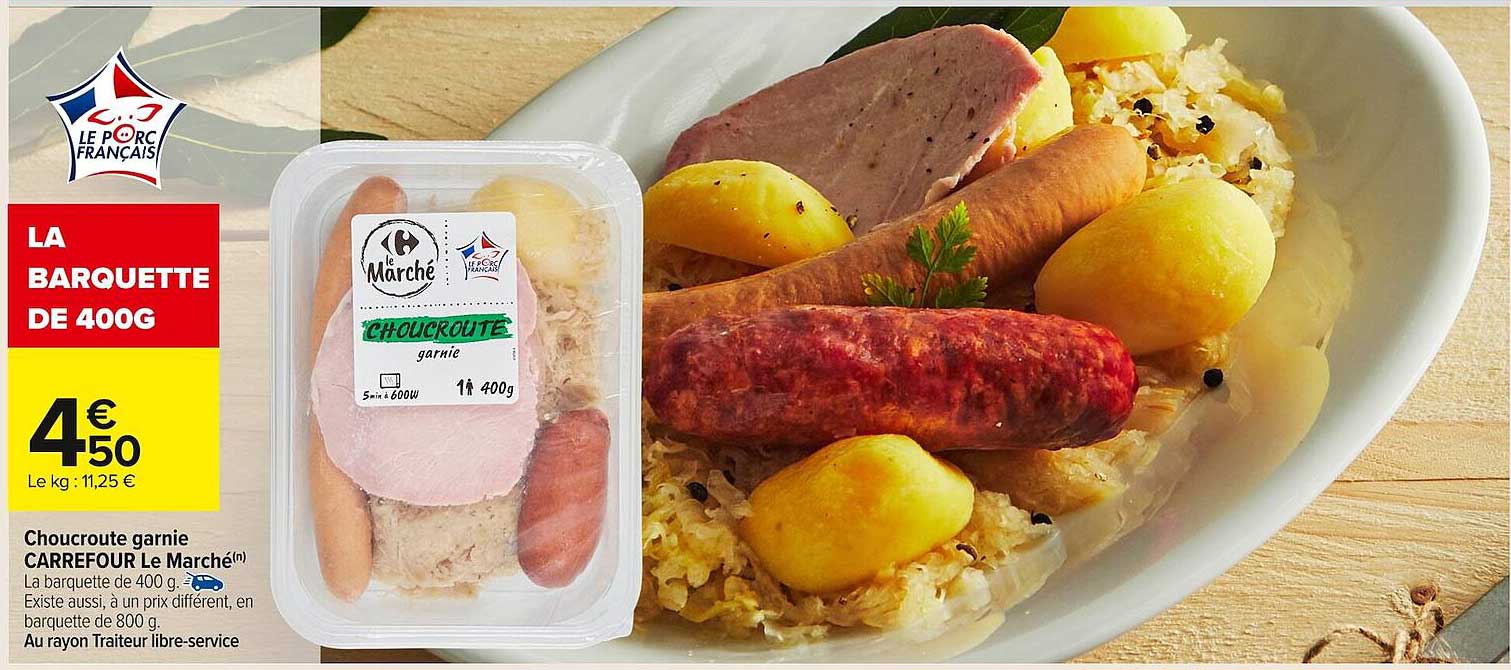 LA BARQUETTE DE 400G