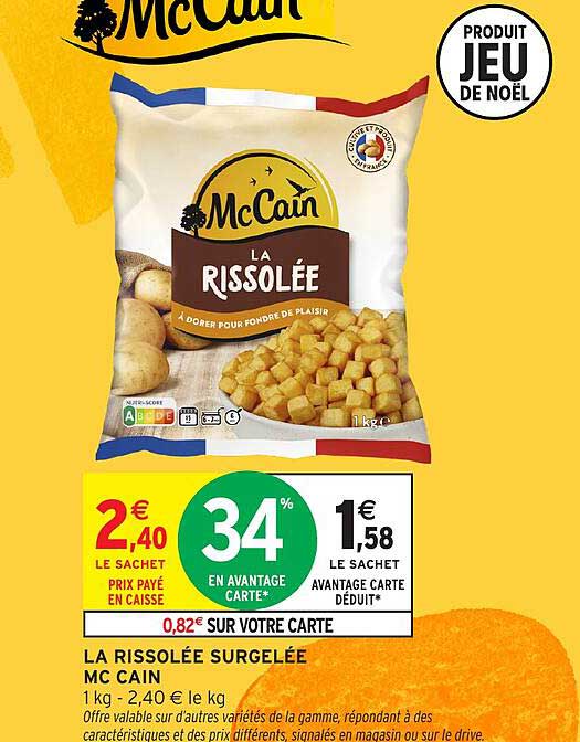 LA RISSOLEE SURGELEE MC CAIN