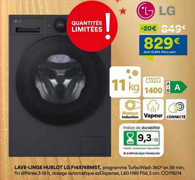 LAVE-LINGE HUBLOT LG F14X76BMST