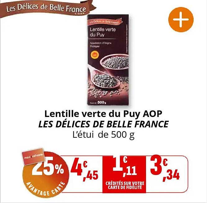 Lentille verte du Puy AOP