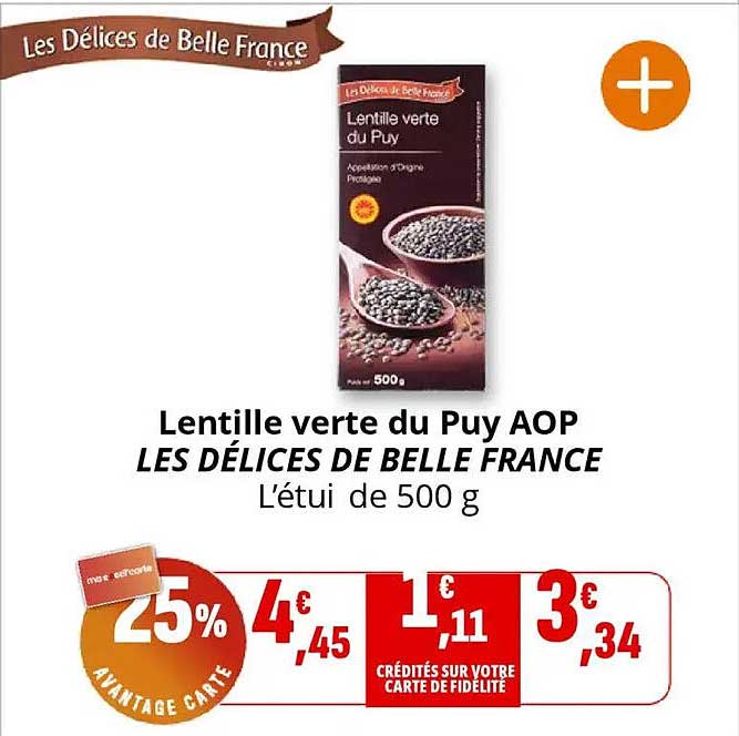 Lentille verte du Puy AOP