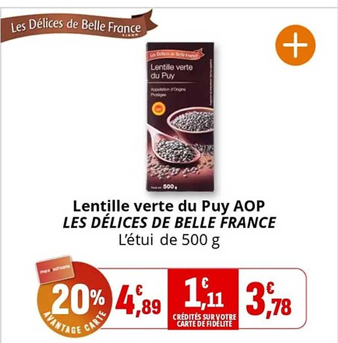 Lentille verte du Puy AOP