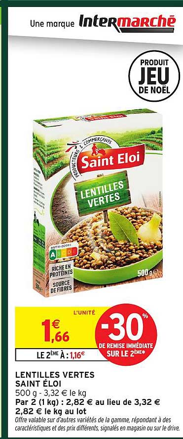 LENTILLES VERTES SAINT ÉLOI