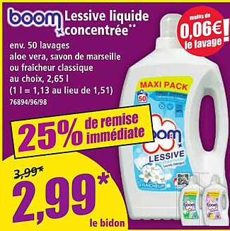Lessive liquide concentrée Boom